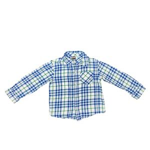Tea Boy Plaid Button Down Shirt Size 3